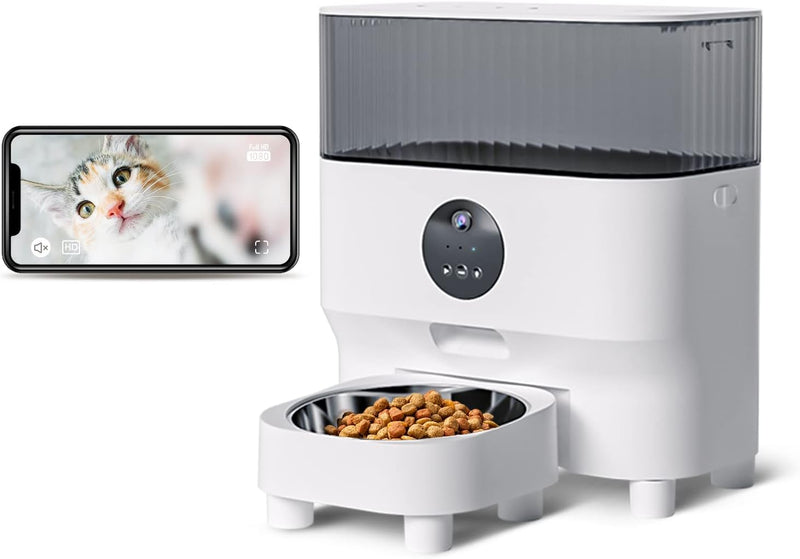 Automatic Pet Feeder with WiFi App and Control Timed Meals