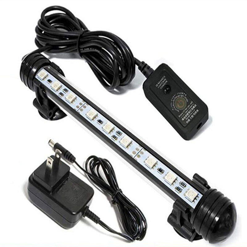 9LED Aquarium Fish Tank LED Light Bar Lamp 18cm Pool Submersible Waterproof Cool White