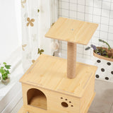 FLOOFI 130cm Wooden Cat Tree