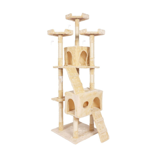 Floofi 170cm Plush Cat Condo Cat Tree Beige