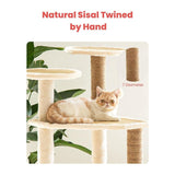 Floofi 120cm 5 Layer Cat Condo Cat Tree Beige