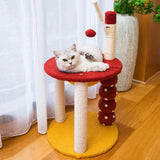 Floofi 130cm Tanghulu Plush Cat Condo Cat Tree Red Yellow