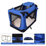 FLOOFI Portable Pet Carrier-Model 1-XL Size (Blue)