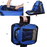 FLOOFI Portable Pet Carrier-Model 1-XL Size (Blue)