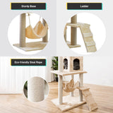 Cat Tree (138cm Dark Grey)