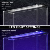 18W Set 2 Aquarium Blue White LED Light for Tank 75-95cm