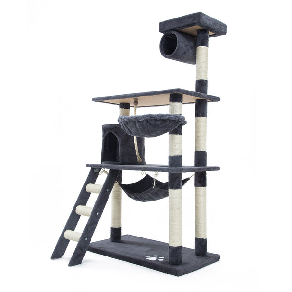 Cat Tree Multi Level Scratcher MAPLE 140cm GREY