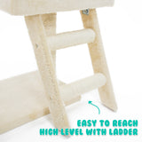 Cat Tree Multi Level Scratcher ATACAMA 100cm BEIGE