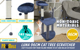 Cat Tree Multi Level Scratcher LUNA 96cm BLUE