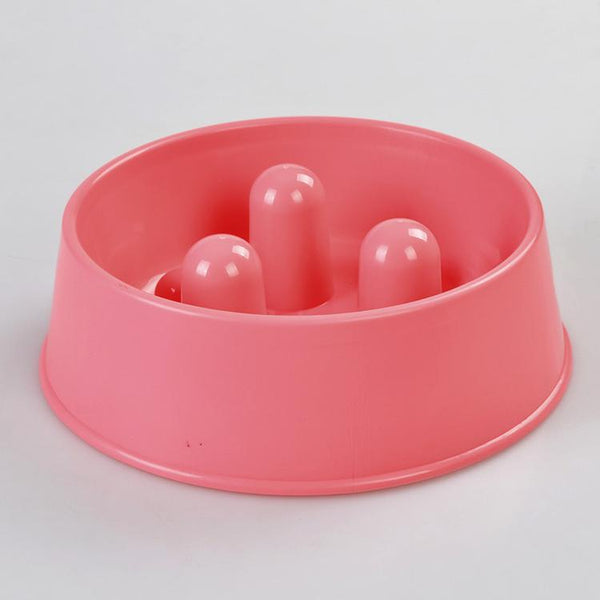 YES4PETS 2 x Medium Pet Anti Gulp Feeder Bowl Dog Cat Puppy slow food Interactive Dish