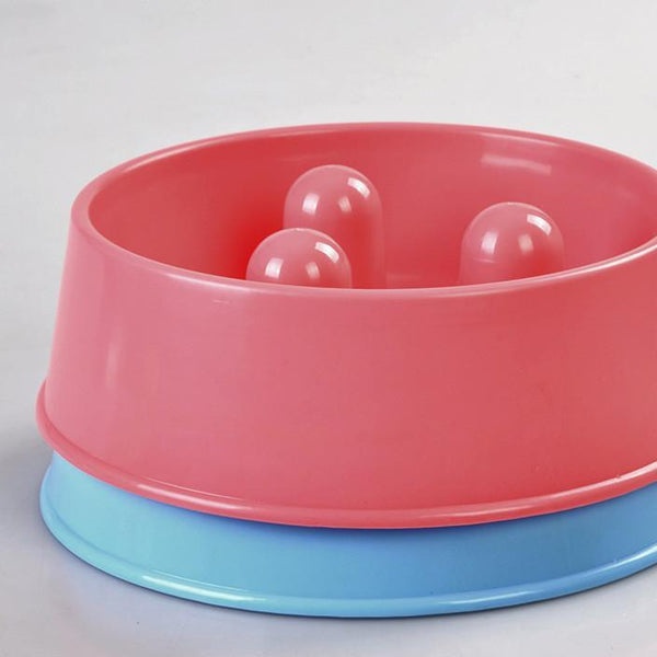 2 x XL Pet Anti Gulp Feeder Bowl Dog Cat Puppy slow food Interactive Dish