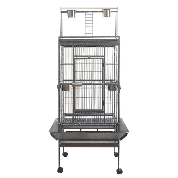 YES4PETS 174 cm Large Bird Budgie Cage Parrot Aviary With Metal Tray and  Wheel