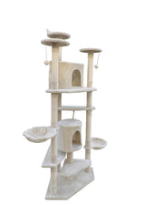 YES4PETS 200 cm Cat Scratching Post Tree Scratcher Corner Tower Furniture- Beige