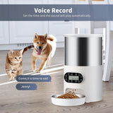 YES4PETS Electric Automatic Pet Dog Cat Rabbit Feeder Stainless Steel 3L Dispenser