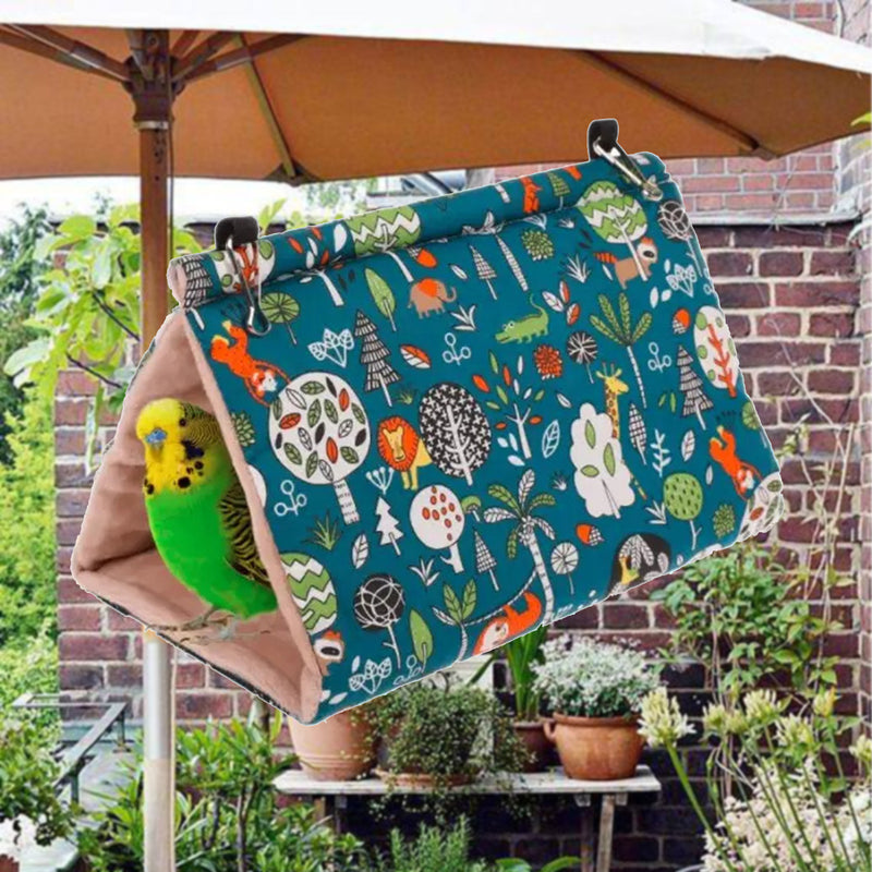 Pawfriends Bird Sleep Cotton Nest Cage Hut Pet Hammock Hang Cave Bed Parrot Warm Tent M AU