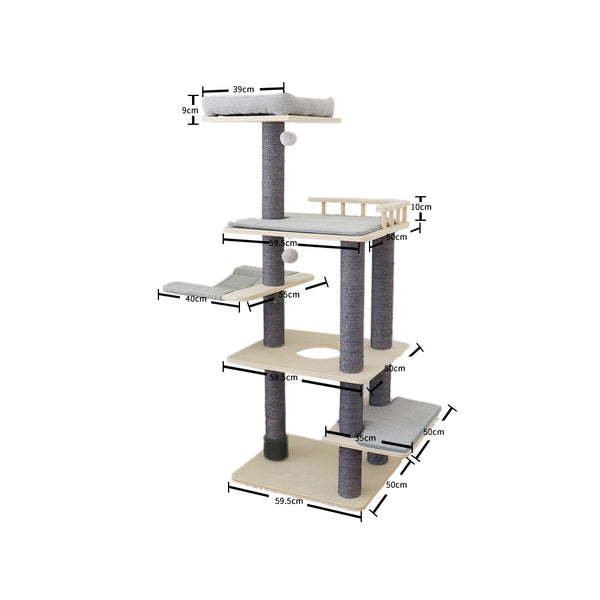 CATIO Multi-level Platforms Cat Climbing Tree C6034