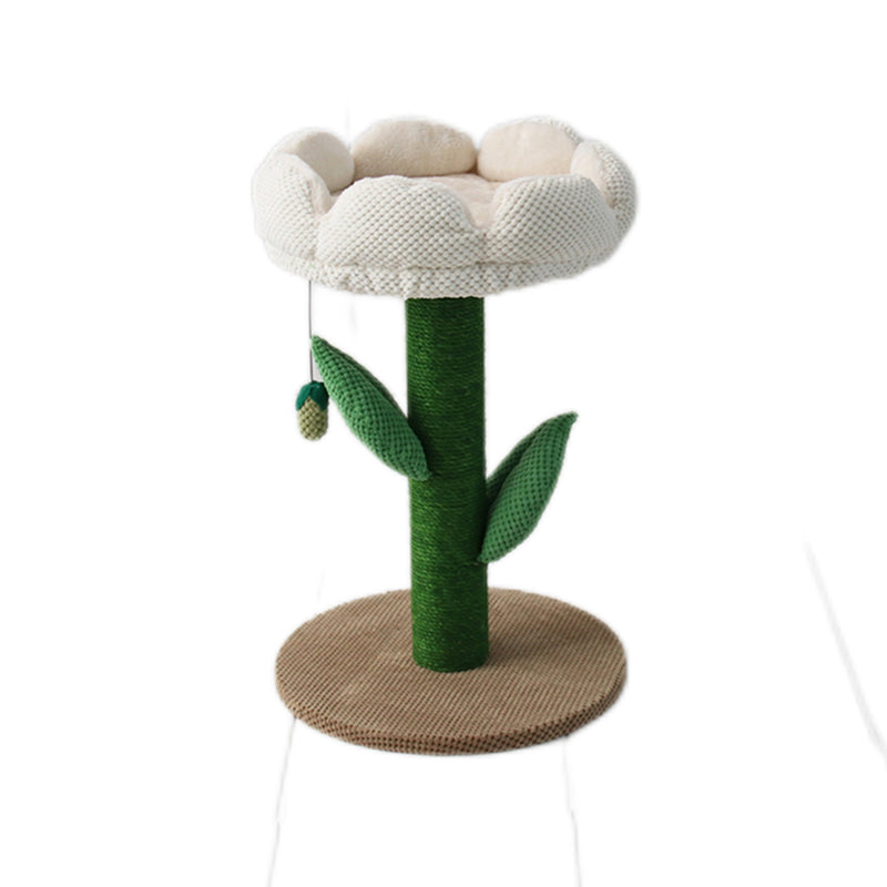 CATIO White Camelia Flower Cat Scratching Tree