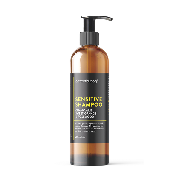 Natural Sensitive Dog Shampoo (Chamomile, Sweet Orange & Rosewood)